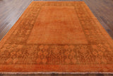 Orange Persian Overdyed Full Pile Rug 9 X 12 - Golden Nile