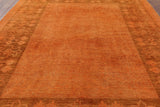 Orange Persian Overdyed Full Pile Rug 9 X 12 - Golden Nile