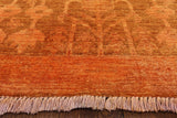 Orange Persian Overdyed Full Pile Rug 9 X 12 - Golden Nile