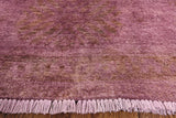 Purple Persian Overdyed Full Pile Area Rug 6 x 9 - Golden Nile