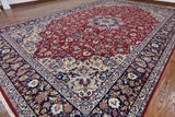 Persian Isfahan Hand Knotted Rug 11 X 17 - Golden Nile