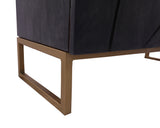 Grey Solid Wood Handcrafted Sideboard 34" - Golden Nile