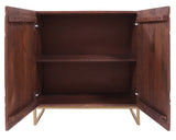 Grey Solid Wood Handcrafted Sideboard 34" - Golden Nile