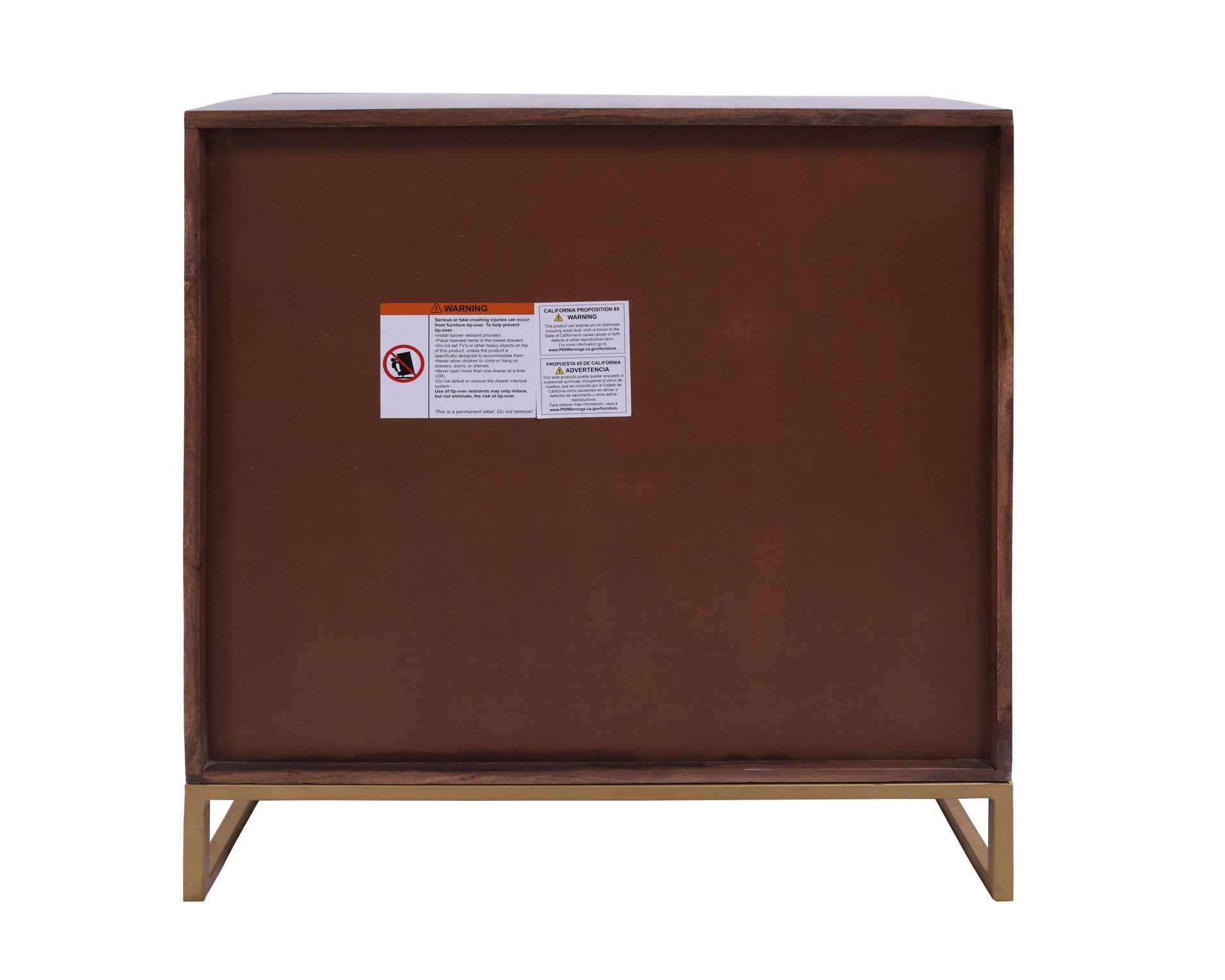 Grey Solid Wood Handcrafted Sideboard 34" - Golden Nile