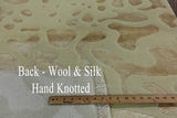 Tibetan Ivory Wool & Silk Area Rug 3 X 5 - Golden Nile