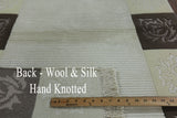 3 X 5 Wool & Silk Tibetan Handmade Area Rug - Golden Nile