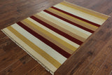 5 x 7 Oriental Kilim Area Rug - Golden Nile