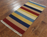 Kilim Area Rug 2 x 4 - Golden Nile