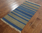 2 x 4 Modern Kilim Oriental Rug - Golden Nile