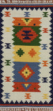 2 x 5 Kilim Oriental Handmade Rug - Golden Nile