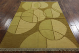 5 x 7 Hand Knotted Kilim Area Rug - Golden Nile