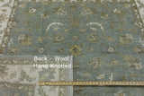 6' Peshawar Square Hand Knotted Wool Area Rug - Golden Nile