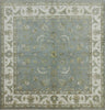 6' Peshawar Square Hand Knotted Wool Area Rug - Golden Nile