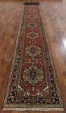 Rust Heriz Serapi Hand Knotted Runner Rug - 2' 6" X 19' 9" - Golden Nile