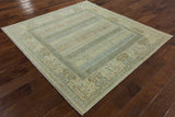 Peshawar Hand Knotted 6' Square Rug - Golden Nile