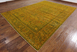 9 X 14 Overdyed Oriental Tabriz Rug - Golden Nile