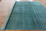 Overdyed 10 X 13 Oriental Hand Knotted Rug - Golden Nile