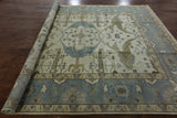 Oushak Hand Knotted Wool Rug 8 X 10 - Golden Nile