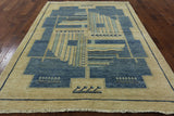 Gabbeh Navajo Design Wool Area Rug 6 X 9 - Golden Nile