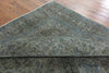 Vintage Green Overdyed Wool Area Rug 10 X 13 - Golden Nile