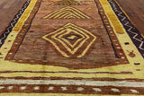 Tribal Tullu Gabbeh Multicolor Area Rug 8 X 11 - Golden Nile