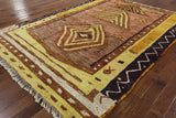 Tribal Tullu Gabbeh Multicolor Area Rug 8 X 11 - Golden Nile