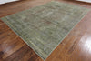 Floral Overdyed Wool Area Rug 9 X 13 - Golden Nile