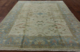 Traditional Oushak Wool Area Rug 8 X 10 - Golden Nile