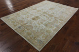 Oushak Hand Knotted Area Rug 6 X 9 - Golden Nile