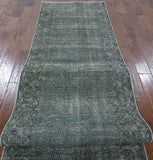 Overdyed Hand Knotted Runner 3 X 16 - Golden Nile