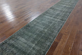 Overdyed Hand Knotted Runner 3 X 16 - Golden Nile