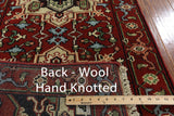 Heriz Serapi Handmade Runner Wool Rug - 2' 7" X 12' 1" - Golden Nile