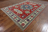 Red Super Kazak Wool Area Rug 8 X 10 - Golden Nile