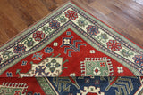 Red Super Kazak Wool Area Rug 8 X 10 - Golden Nile