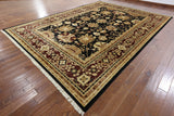 Black Oriental Chobi Peshawar Wool Rug 10 X 14 - Golden Nile