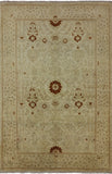 Oriental Chobi Peshawar Wool Area Rug 6 X 9 - Golden Nile