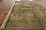 Overdyed Oriental Wool Area Rug 10 X 13 - Golden Nile