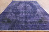 Overdyed Hand Knotted Wool Area Rug 9 X 12 - Golden Nile