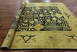 Peshawar Chobi Wool Area Rug 9 X 12 - Golden Nile