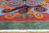 Modern Signed Kaitag Oriental Wool Rug  8 X 10 - Golden Nile