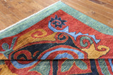 Modern Signed Kaitag Oriental Wool Rug  8 X 10 - Golden Nile