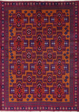 Afghan Wool on Wool Oriental Rug 7 X 9 - Golden Nile