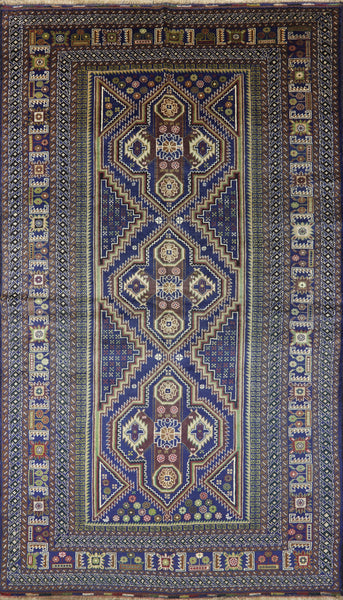 Baluch Tribal Afghan Wool & Wool Rug 6 X 10 - Golden Nile
