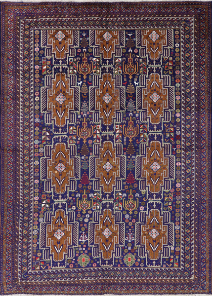 Oriental Balouch Rug 7 x 9 - Golden Nile