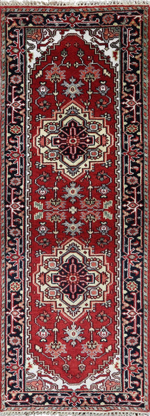 3 X 8 Heriz Serapi Area Rug - Golden Nile