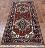 Heriz Serapi Handmade Runner Rug - 2' 7" X 5' 10" - Golden Nile