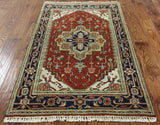 3 X 5 Heriz Hand Knotted Rug - Golden Nile