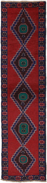 Oriental Wool On Wool 3 X 10 Balouch Rug - Golden Nile