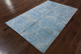 5 X 8 Modern Pure Silk Area Rug - Golden Nile