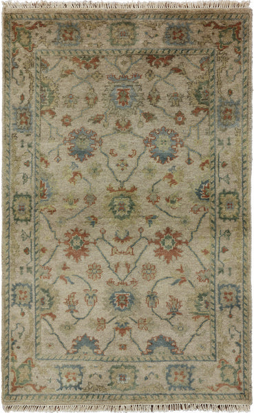 Oushak Hand Knotted Area Rug 4 X 6 - Golden Nile